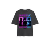 Netflix Women's Kpop Demon Hunters Huntrix Spotlights Oversized T-Shirt, Charcoal | Size: Medium Netflix Charcoal M