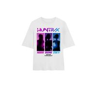 Netflix Women's Kpop Demon Hunters Huntrix Spotlights Oversized T-Shirt, White | Size: XL Netflix White XL