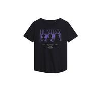 Kpop Demon Hunters Huntrix The Takedown Tour Shadows Ladies Fashion T Shirt, Black, Medium