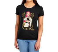 Netflix Women's Kpop Demon Hunters Mira Golden Frame Tee, Black | Size: Small Netflix Black S