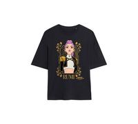 Netflix Women's Kpop Demon Hunters Rumi Golden Frame Oversized T-Shirt, Black | Size: Medium Netflix Black M