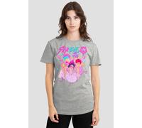 Netflix Women's Kpop Demon Hunters Saja Boys Group Signatures T-Shirt, Athl Heather in Light Grey | Size: Medium Netflix Light Grey M