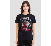 Netflix Women's One Piece Pirate Luffy T-Shirt, Black | Size: 2XL Netflix Black 2XL