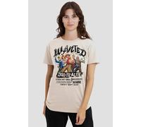 Netflix Women's One Piece Straw Hat Crew Dead Or Alive T-Shirt, Natural in Beige | Size: Large Netflix Beige L