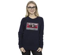 Netflix Women's Stranger Things Cassette For Will Sweatshirt in Navy | Size: XL Netflix Navy XL