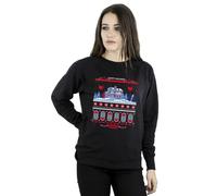 Netflix Women's Stranger Things Fair Isle Sweatshirt in Black | Size: 3XL Netflix Black 3XL