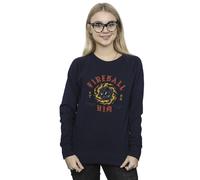 Netflix Women's Stranger Things Fireball Dice 86 Sweatshirt in Navy | Size: 2XL Netflix Navy 2XL