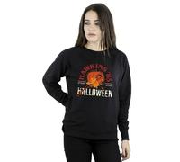 Netflix Women's Stranger Things Hawkins Halloween Sweatshirt in Black | Size: 2XL Netflix Black 2XL
