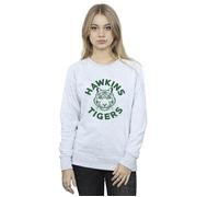 Absolute Cult Netflix Women's Stranger Things Hawkins Tigers Sweatshirt Sport Grey Large