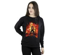 Netflix Women's Stranger Things Hell Guitar Sweatshirt in Black | Size: 2XL Netflix Black 2XL