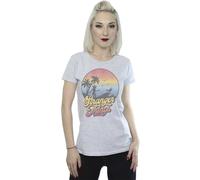 Netflix Women's Stranger Things LA Gradient Cotton T-Shirt in Grey | Size: Small Netflix Grey S