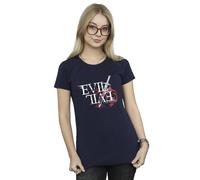 Netflix Women's The Witcher Evil Is Evil Cotton T-Shirt in Navy | Size: Medium Netflix Navy M