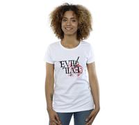 Netflix Women's The Witcher Evil Is Evil Cotton T-Shirt in White | Size: Large Netflix White L