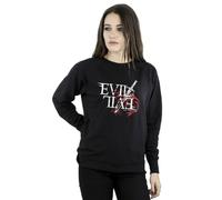 Netflix Women's The Witcher Evil Is Evil Sweatshirt in Black | Size: XL Netflix Black XL