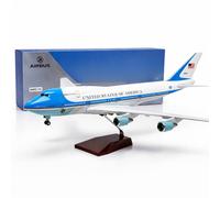 netfurniture Air Force One Boeing 747 Model Aircraft Large Presidential Plane in White netfurniture White