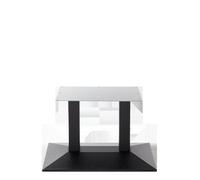 netfurniture Black Cast Iron Pyramid Table Base - Twin - Coffee Height - 480 Mm netfurniture Black