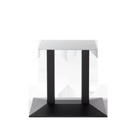 netfurniture Black Cast Iron Pyramid Table Base - Twin - Height - 730 mm netfurniture Black