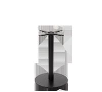 netfurniture Black Cast Iron Round Table Base - Medium/Large - Height - 730 Mm netfurniture Black