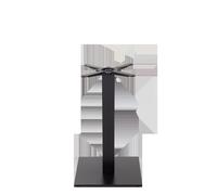 netfurniture Black Cast Iron Square Table Base - Medium - Height - 730 mm netfurniture Black