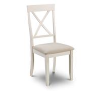 netfurniture Devonshire Chair Faux Suede Seat in Ivory netfurniture Ivory