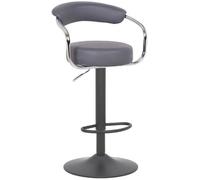 Lazio Matt Black Bar Stool Charcoal