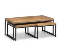 netfurniture Orleans Oak Nesting Coffee Tables in Light Oak netfurniture Light Oak