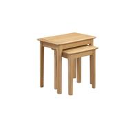 Penine Nest Of 2 Tables netfurniture Light Oak One Size