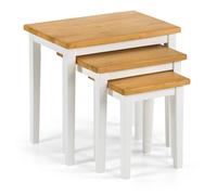 Scotch Nest Of Tables White / Oak