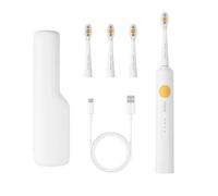 Netfurniture Soocas Aura Electric Toothbrush 1 Year Battery Life Sonic Toothbrush 15X Plaque Removal, Water Proof Travel Case In White White One Size