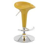 netfurniture Spakas Gloss Yellow Adjustable Kitchen Breakfast Bar Stool netfurniture Yellow
