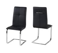netfurniture Supor Chair Black (Pack Of 2) netfurniture Black