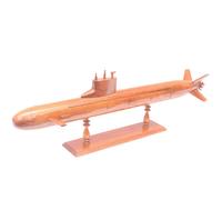 netfurniture USSR Akula Class LARGE Nuclear Submarine Wooden Model | 62.5 cm in Brown netfurniture Brown