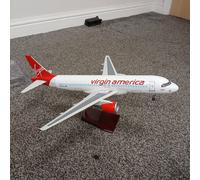 netfurniture VA Airbus A320 Model Aircraft Large Airline Display Plane in White netfurniture White