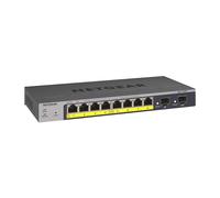 NETGEAR 10-Port PoE Gigabit Ethernet Smart Switch (GS110TP) - Managed, with 8 x PoE+ @ 55W, 2 x 1G SFP, Optional Insight Cloud Management, Desktop or