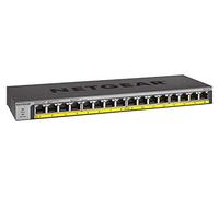 NETGEAR 16 Port PoE Switch, Unmanaged Gigabit Network Switch GS116LP | 16 x PoE+ Ports @ 76W Upgradeable, Desktop, Wall, or Rack Mount