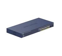 NETGEAR 18-Port PoE Gigabit Ethernet Smart Switch (GS716TP) - Managed, Optional Insight Cloud Management, 16 x PoE+ @ 180W, 2 x 1G SFP, Desktop or Rackmount, and Limited Lifetime Protection