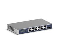 NETGEAR 24 Port Gigabit Ethernet Smart Switch (GS724T) Managed Optional 1 Year