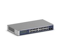 NETGEAR 24-Port Gigabit Ethernet Smart Switch (GS724T) - Managed, Optional 1 Year Insight Cloud Management, with 2 x 1G SFP, Desktop or Rackmount, and
