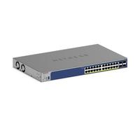 NETGEAR 28-Port PoE Gigabit/10G Stackable Smart Switch (GS728TXP) L2/L3 10G Ethernet (100/1000/10000) Full duplex Power over Ethernet (PoE) Rack mounting