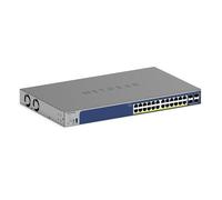 NETGEAR 28 Port PoE Switch, Smart Managed Gigabit Network Switch GS728TXP | 24 x PoE+ Ports @ 190W, 4 x 10Gb SFP+, Optional Insight Cloud Management, Desktop or Rack Mount