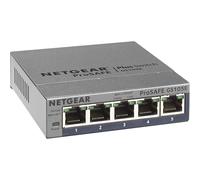 NETGEAR 5 Port Gigabit Ethernet Plus Network Switch (GS105Ev2) - Managed, Desktop or Wall Mount and Limited Lifetime Protection