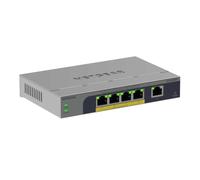 NETGEAR 5-Port Gigabit Ethernet PoE+ Easy Smart Managed Switch - with 4 x PoE+ @ 120W, Fanless, Desktop or Wall Mount (GS105EPP)
