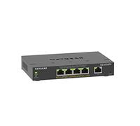 NETGEAR 5 Port PoE Switch, Managed Gigabit LAN Switch GS305EPP | 4 x PoE+ Ports @ 120W, Desktop or Wall Mount