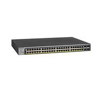 NETGEAR 52-Port PoE Gigabit Ethernet Smart Switch (GS752TP) - Smart Managed, 48 x PoE+ @ 380W, 4 x 1G SFP, Desktop or Rackmount Switch