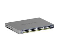 NETGEAR 52 Port PoE Switch, Smart Managed Gigabit Network Switch GS752TXP | 48 x PoE+ Ports @ 380W, 4 x 10Gb SFP+, Optional Insight Cloud Management, Desktop or Rack Mount