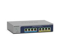 NETGEAR 8 Port 2.5GB Switch (MS108UP) | Multi-Gigabit Ethernet Ultra60 PoE Plus Switch | 4x PoE+/++ Ports at 230W | Fanless, Wifi 6 Access Point Connectivity, ProSAFE