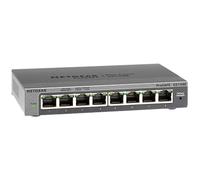 NETGEAR 8-Port Gigabit Ethernet Plus Switch (GS108Ev3) - Desktop, and ProSAFE Limited Lifetime Protection