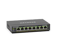 NETGEAR 8 Port Gigabit Ethernet Smart Managed Plus PoE Switch (GS308EP) - with 8 x PoE+ @ 62W, Desktop/Wall Mount
