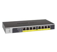 NETGEAR 8-Port Gigabit Unmanaged Switch, PoE/PoE+ 123W, Fanless, Rackmount, Plug-and-Play, ProSAFE Lifetime Protection (GS108PP)