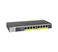 NETGEAR 8 Port PoE Switch (GS108PP) | Unmanaged Gigabit Network Switch | Ethernet Splitter | 8x PoE+ @ 123W | Desktop, Wall or Rackmount